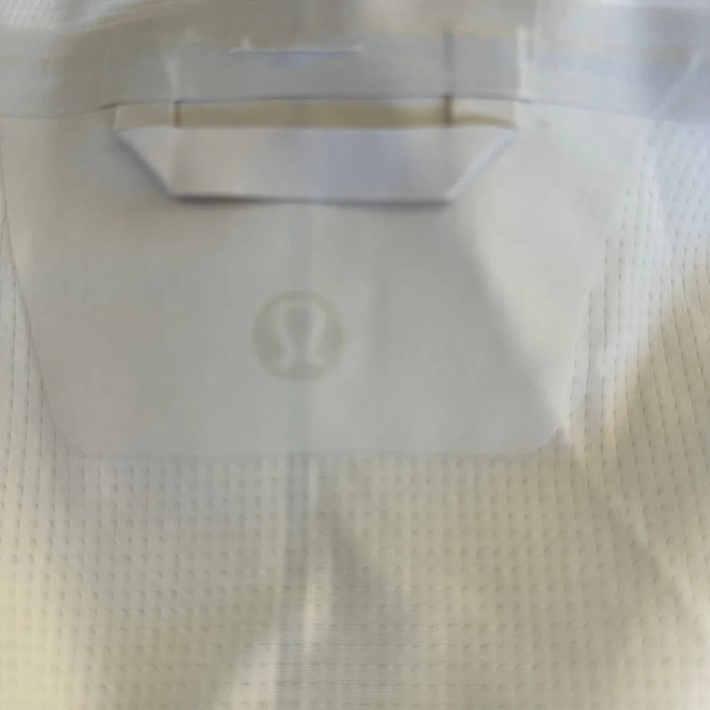 Lululemon Warp Light Packable Jacket Full Zip Reflective Beige Off-White XL